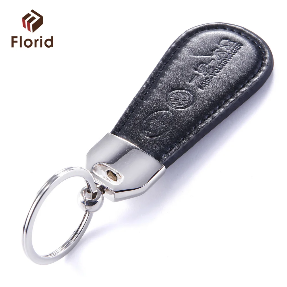 Black Leather ben z logo Car Keyring Alloy Blank Silver Luxury Metal Keyring Black Leather Keychains For Cars