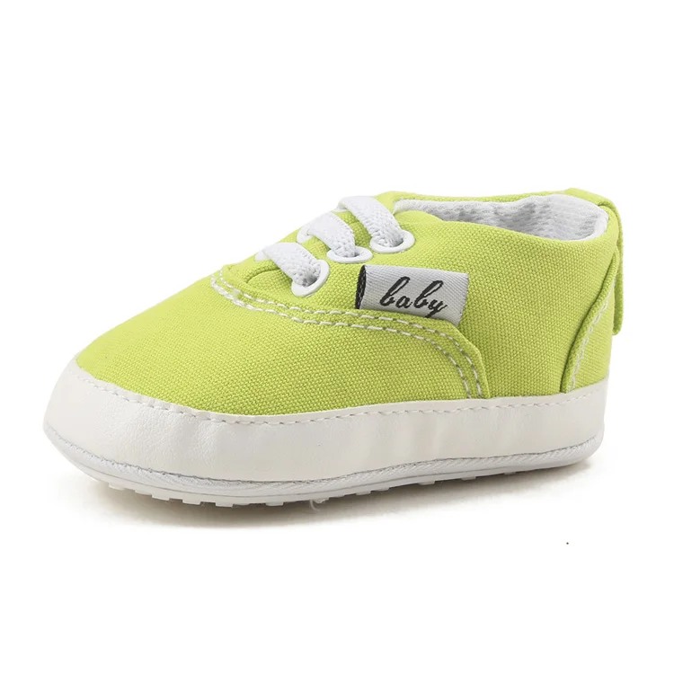 
Wholesale princess light soft manufacturer candy color sports green natural prewalker baby casual shoes 