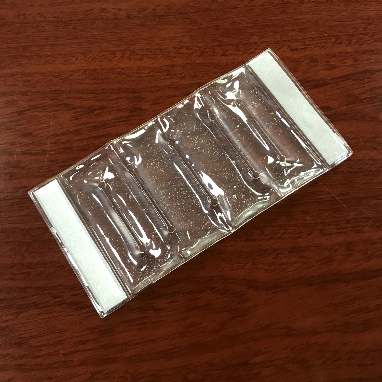 soft crystal pearl beads PVC wrap cooler for wine bottle