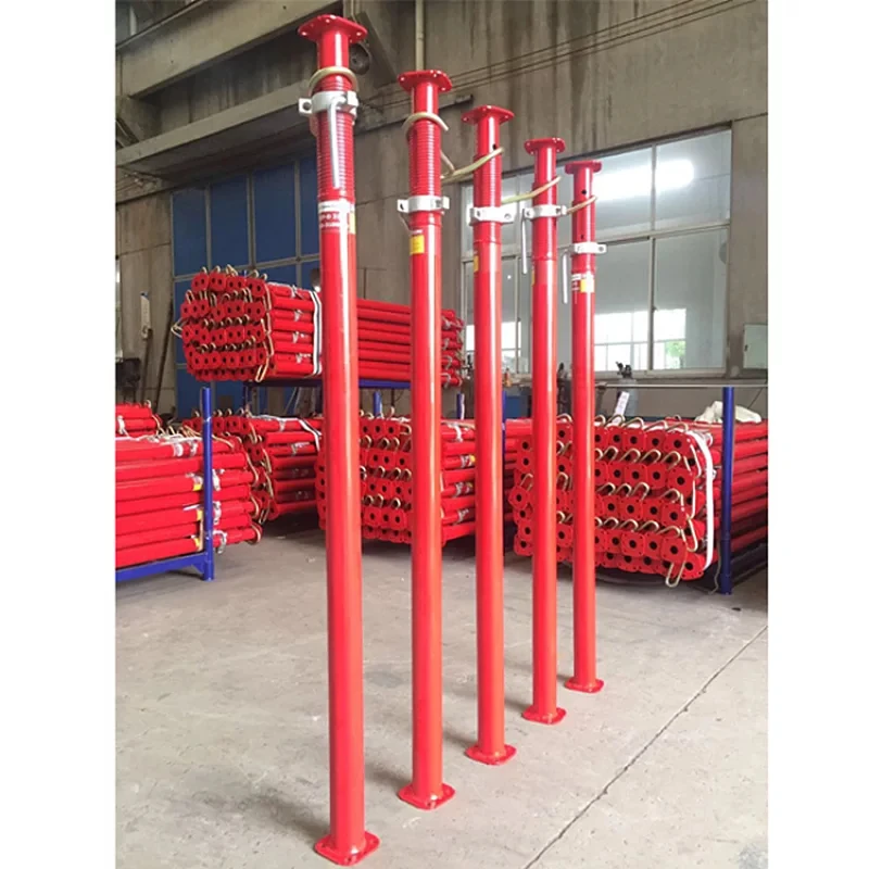 Factory direct supply heavy duty Adjustable Construction formwork Support System Steel Telescopic Shoring Props for sale