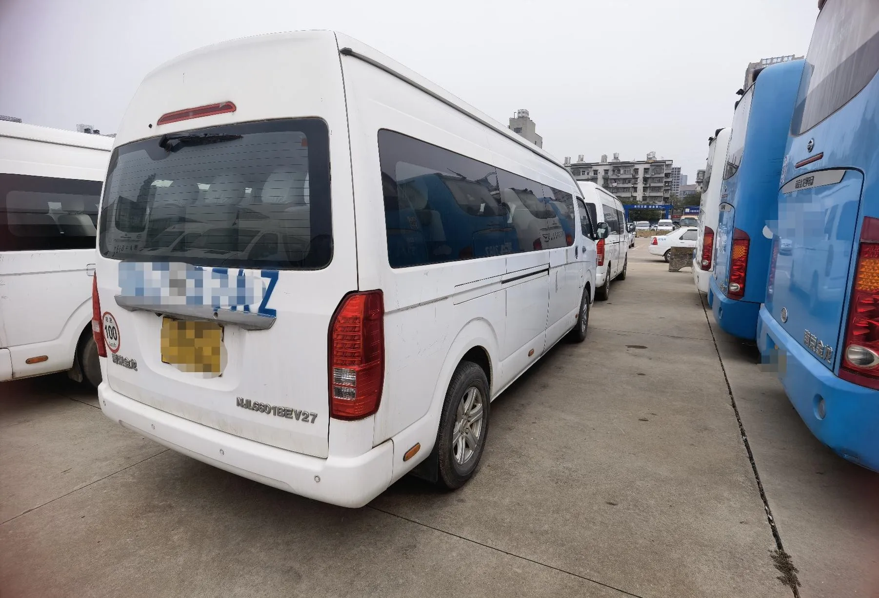 Second Hand Kinglong Electric Mini Bus Passenger Hiace 15 Seats Cheap Price Short Trip Buses