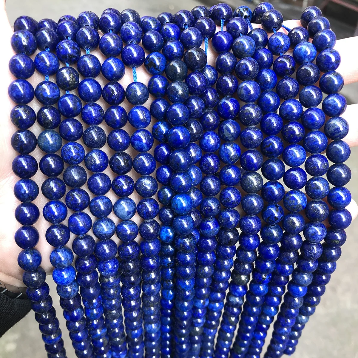 Factory Direct Supply Lapis lazuli scattered beads ornament accessories string beads optimized lapis lazuli round beads