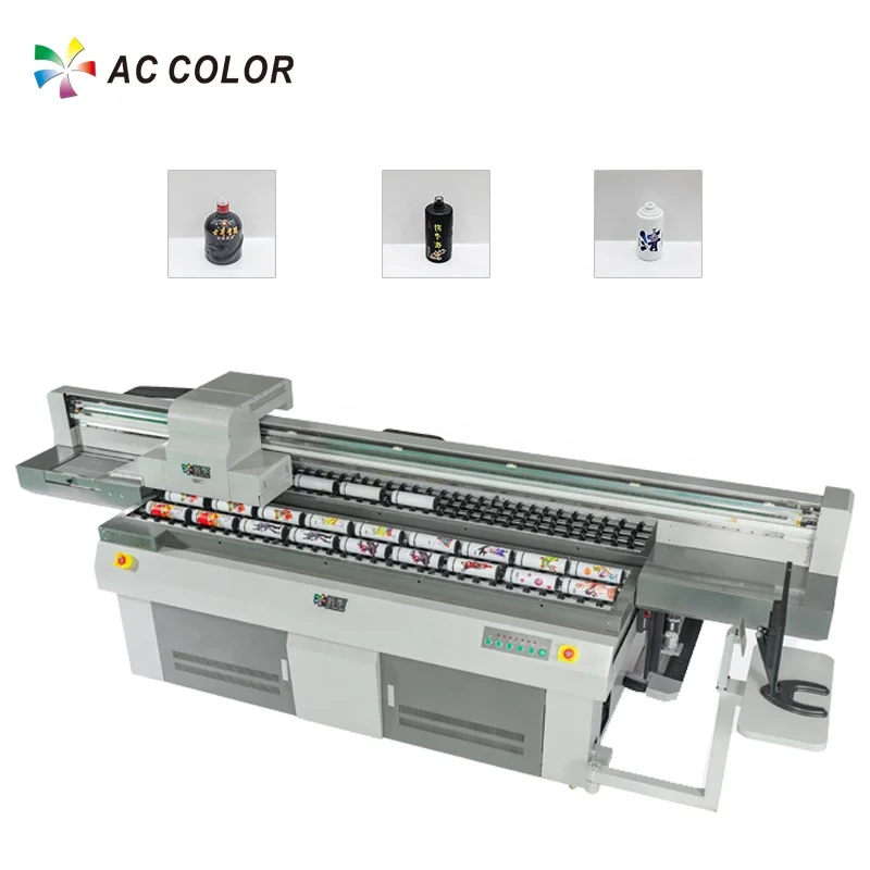 AC-COLOR 2500 Ricoh G5i Color UV Printer For Silica/Phone Case Inkjet Printers Large Format Printer Industrial Machinery 2023