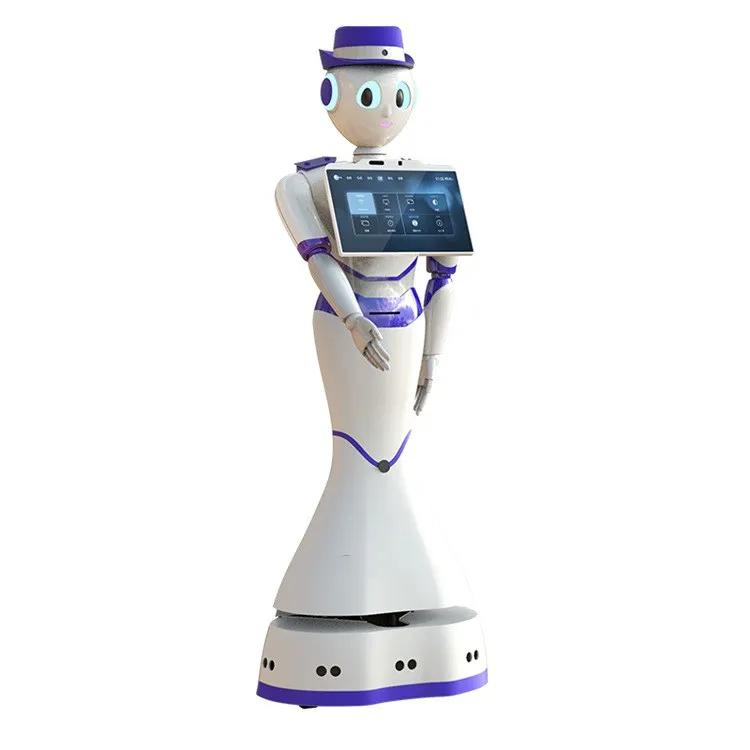 Popular selling smart Amy AI service robot 49kg android control system welcome robot for shopping mall