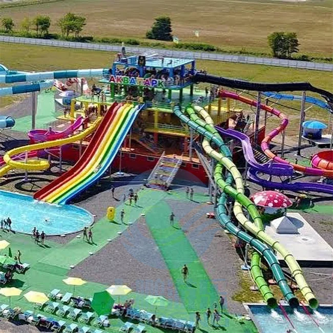 Big 3 Twist Water Slide Set Outdoor Backyard Water Slides Water Play Equipment for Adults