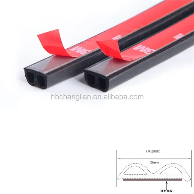 wholesales self adhesive tape foam extruded rubber door seals for cars
