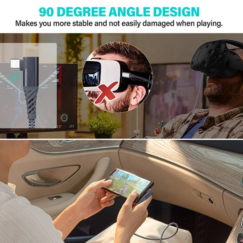 3M 5M USB 3.0 C Type Data 10ft 18ft VR Glasses Link Cable for Oculus