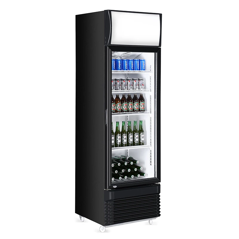 430L display refrigerator glass door fridge big capacity back bar cooler beverage fridge drinks showcase freezer
