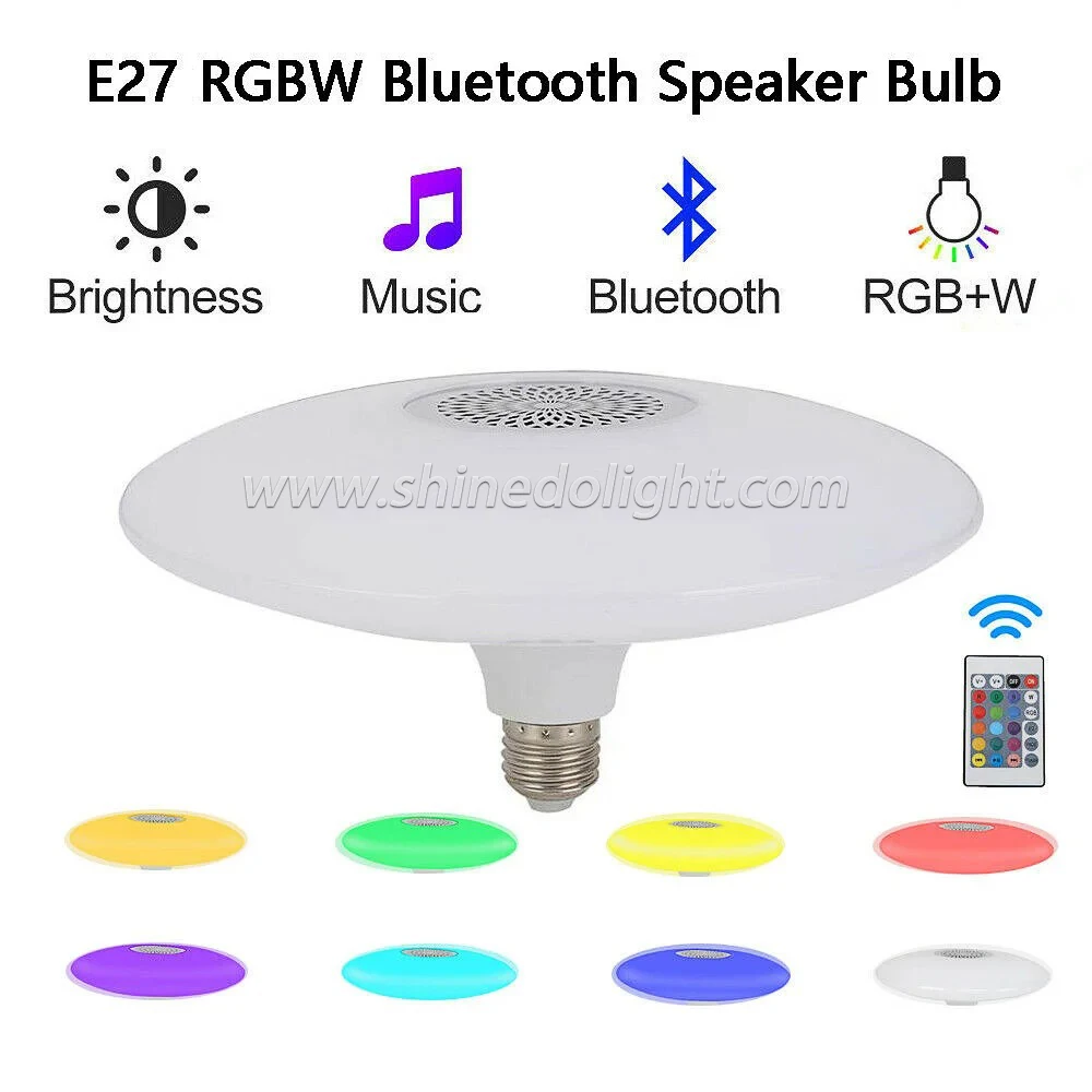 Smart Led Bulb Music Light RGB Colorful E27 Lamp Holder Remote Control Light Speaker Decoration Atmosphere Lamp