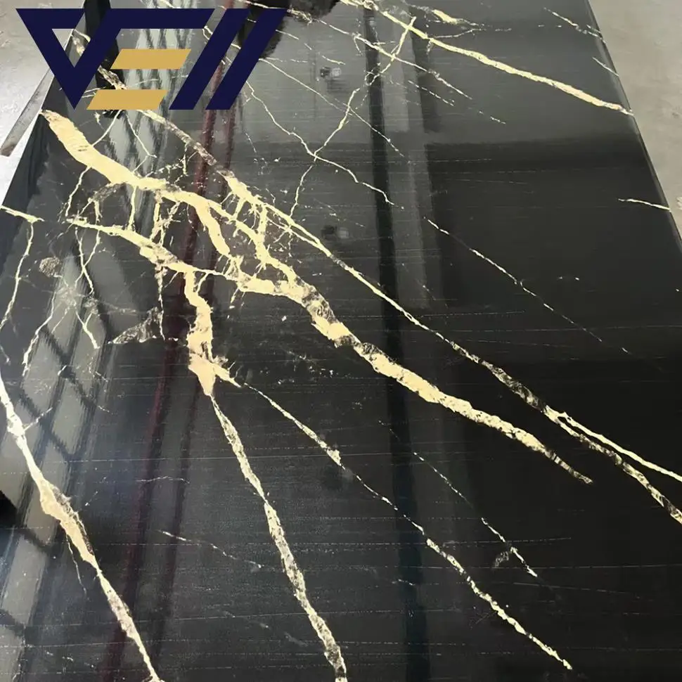 VELL Uv Marble Sheet 3d Printing Wall Pvc Stone Plastic Crystal Board Tv Background Wall