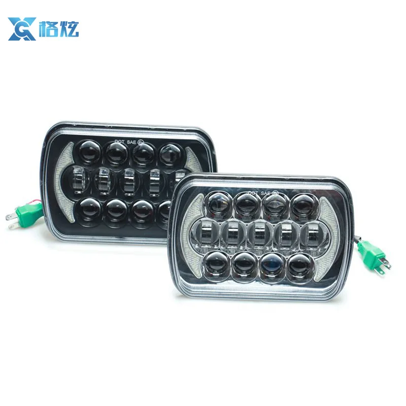 Высокая quity DC 9 В ~ 16 5x7 led cree квадратный фара для jeep фара