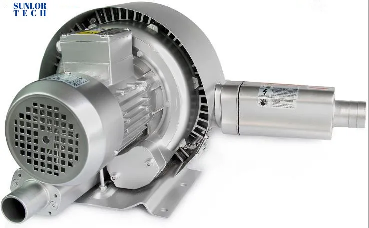 1hp Double section high pressure vortex fan double impeller vortex air pump fish pond aerator ring blower industry