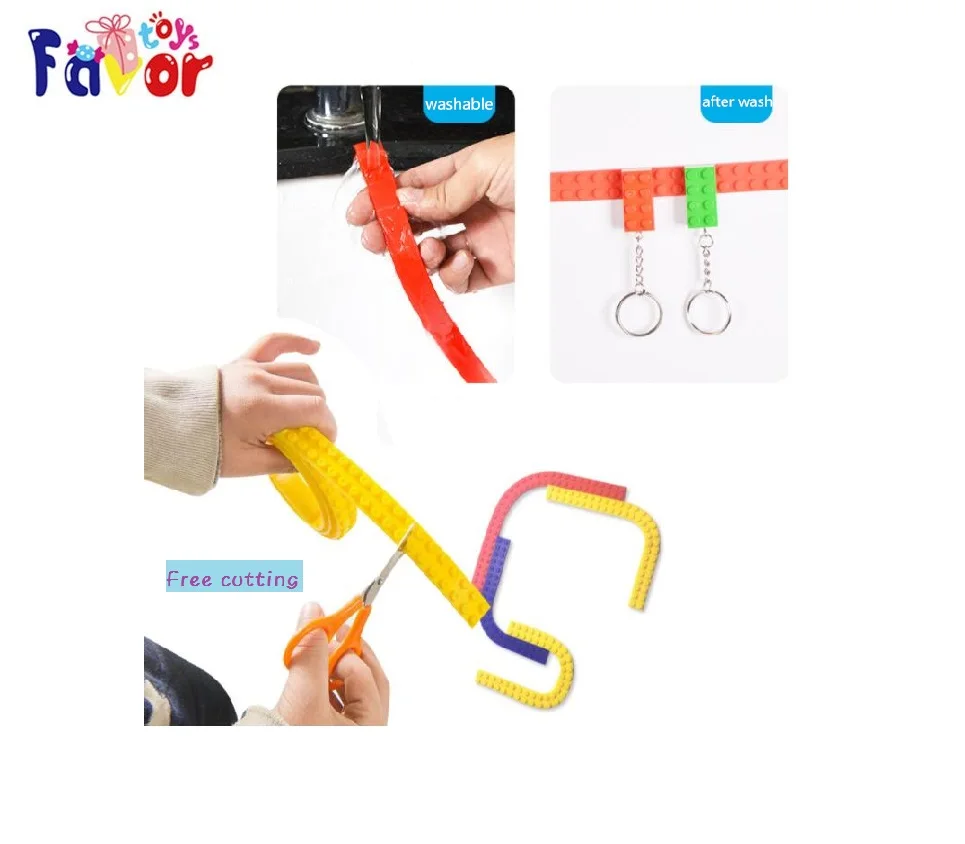 DIY Building Block Baseplate Connecting Classical Blocks Building Bricks 4pcs of 32x32 dots with 4pcs of Rubber Tape