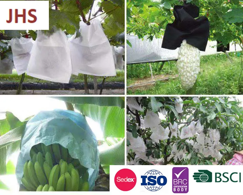 Welded nonwoven agriculture cover tubular spunbond for banana /plant /fruit/tree cover