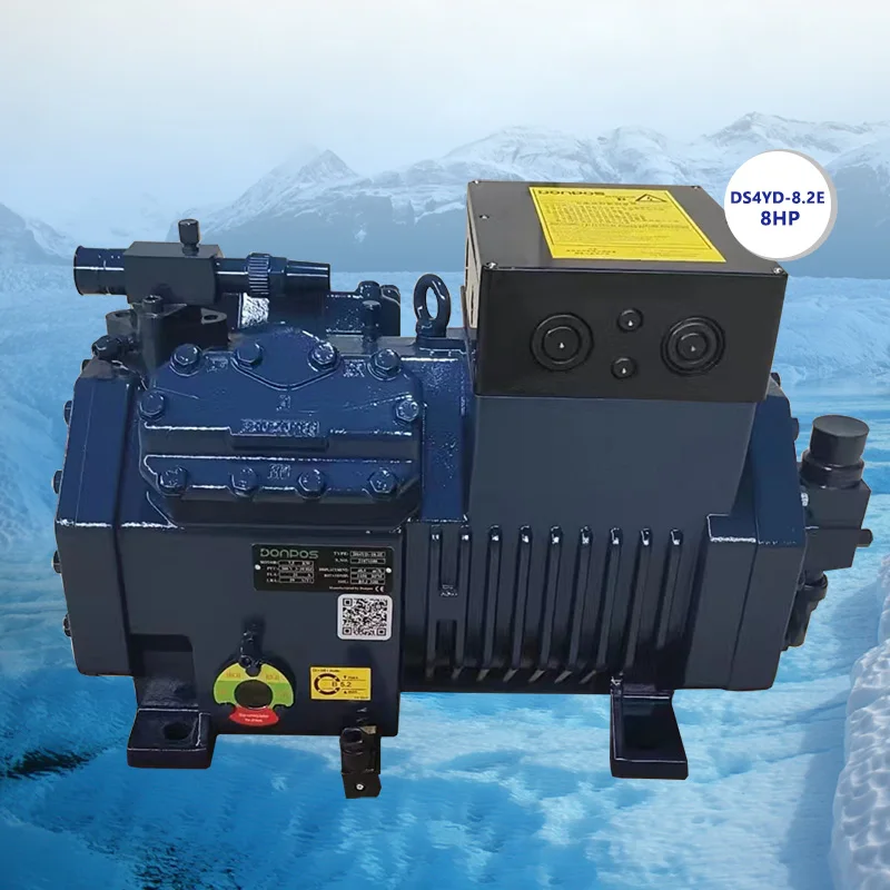 factory price 6000w reciprocating donpos compressor 8hp china semi-hermetic compressor for frezzing room
