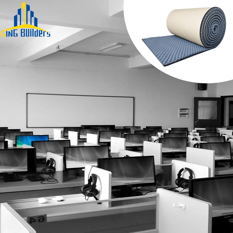 Изоляционная губчатая клиновидная Звукоизоляционная пенопластовая панель, легкая установка, отличные впитывающие звукостойкие акустические панели