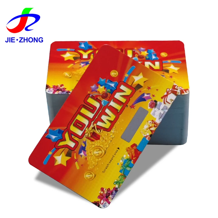 Bulk Custom Printing Surprise Scratch And Win Lottery Tickets Card