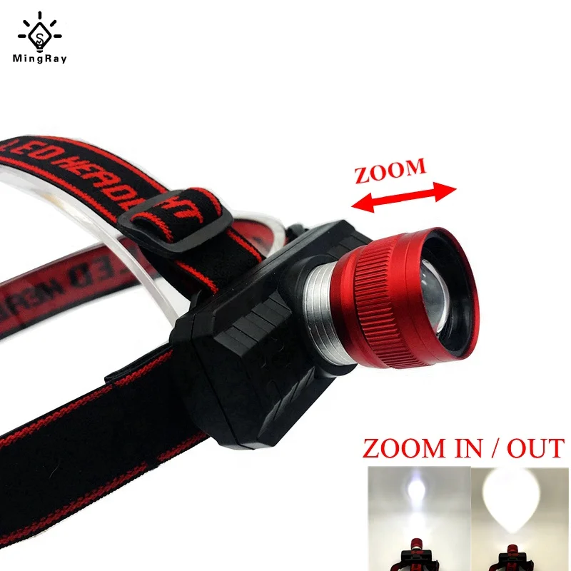 Налобный фонарь, водонепроницаемый светодиодный фонарь с регулируемым расстоянием луча, с зарядкой от USB, для кемпинга, путешествий, охоты