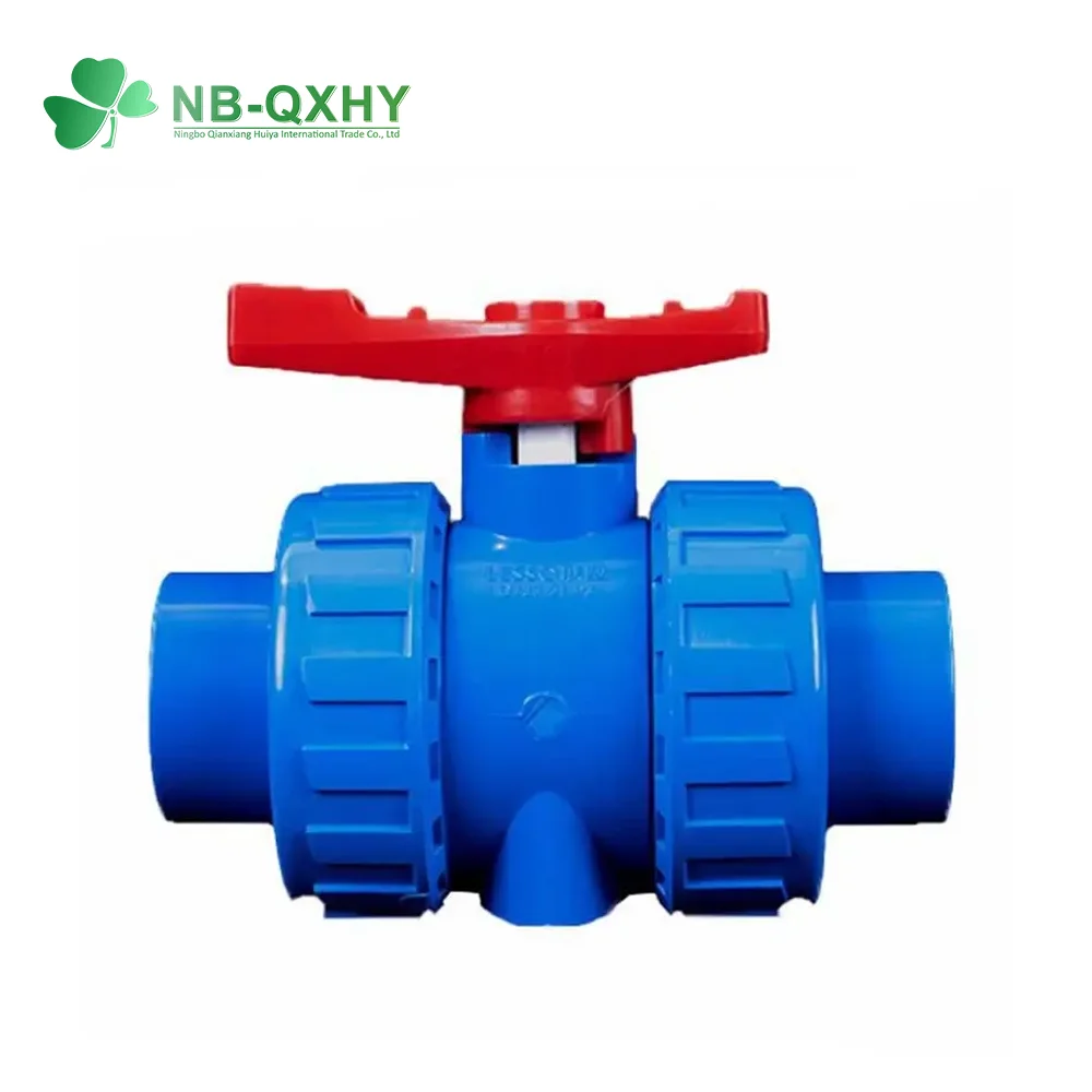 Wholesale UPVC CPVC Plastic Valves PVC Double True Union Ball Valve for Water Supply Plumbing Fittings