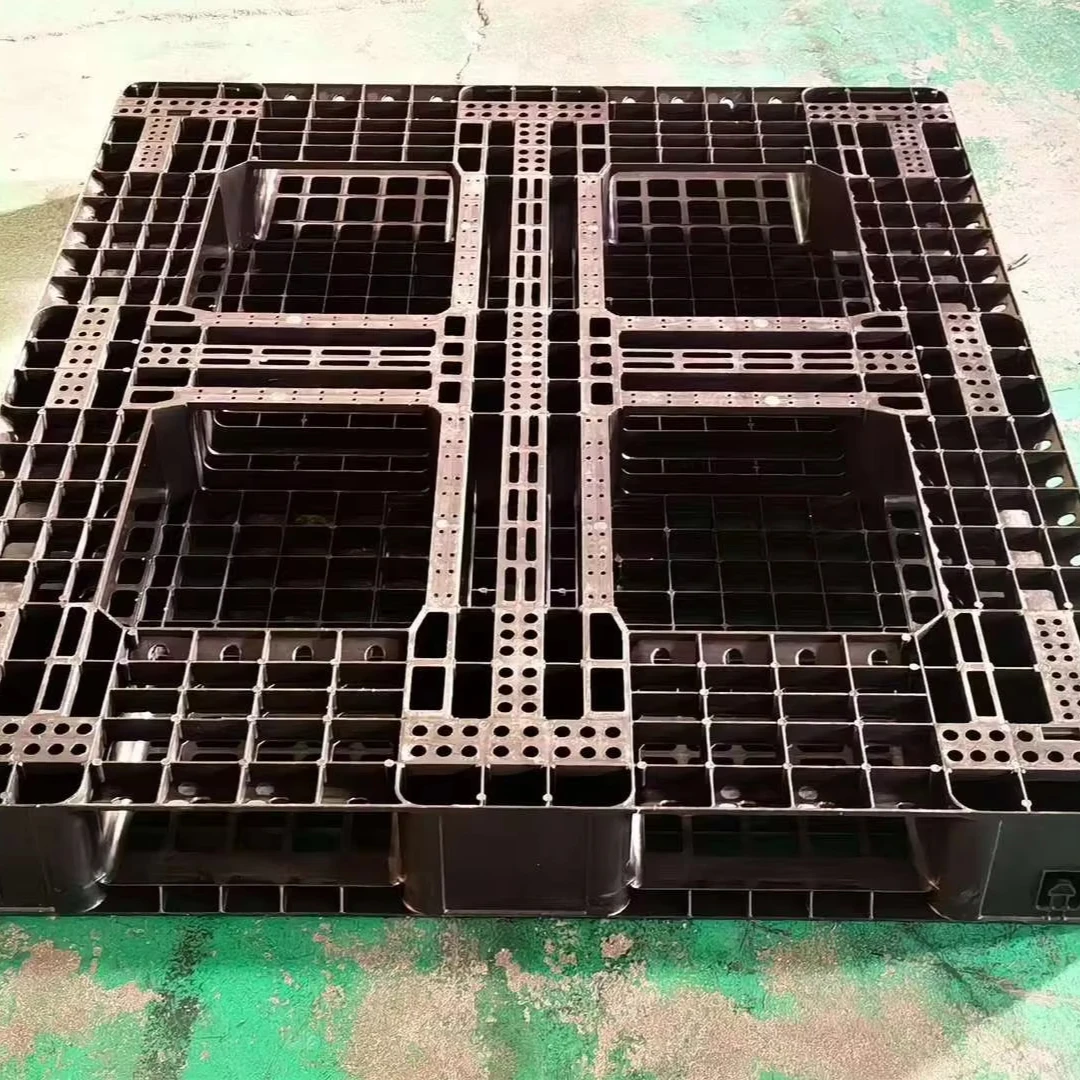 1300*1100 мм оптовая продажа дешевые цены HDPE пластиковый поддон 4-сторонний односторонний стальной армированный для продажи