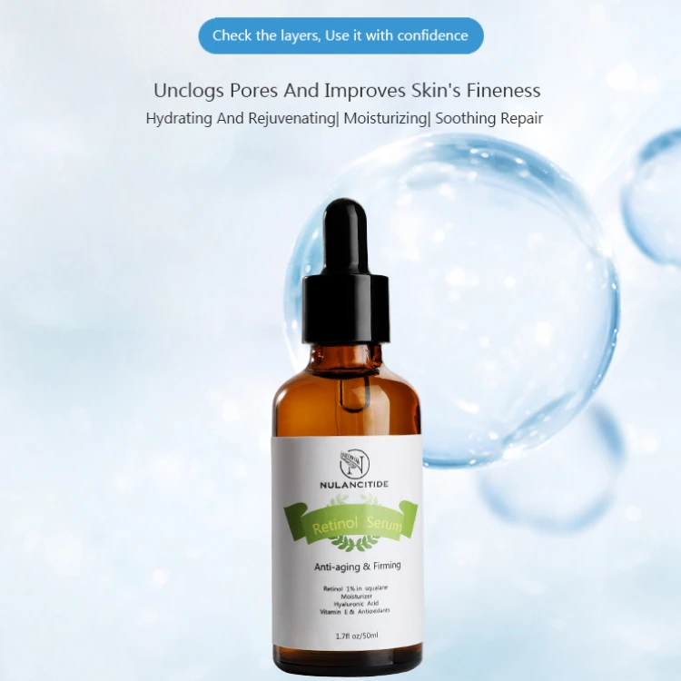 50ml Facial Skin Care Serum Moisturizing Brightening Anti Aging Whitening Retinol Serum For Face Private Label Wholesale