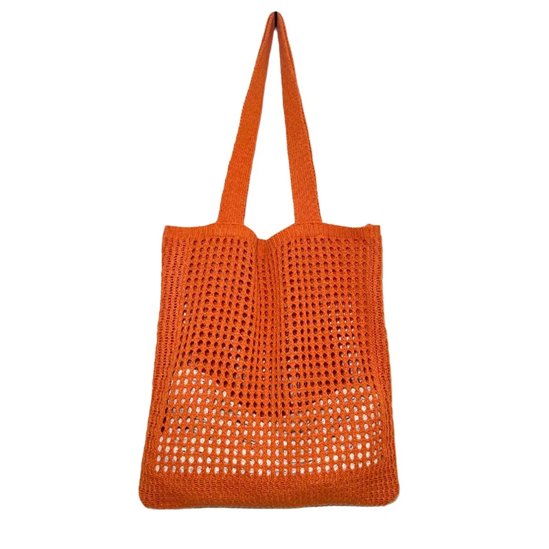Cute Custom Pattern Tote Crochet Tote Bag Shoulder Bag Handbags Knitting Bag Aesthetic Handmade Weaving