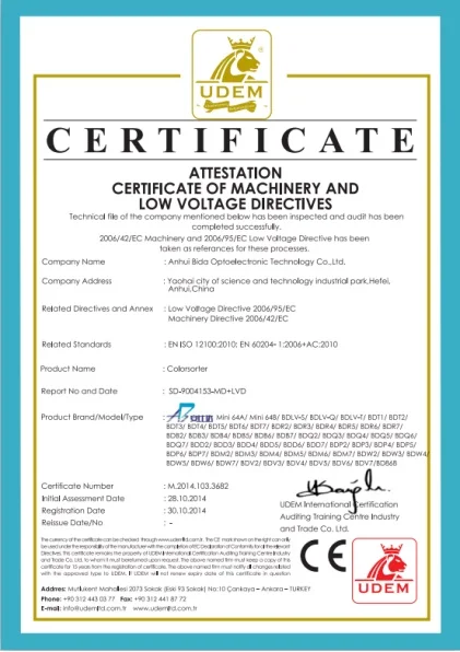 High output and accuracy ore color sorter sorting machinery with5 chute mining machine