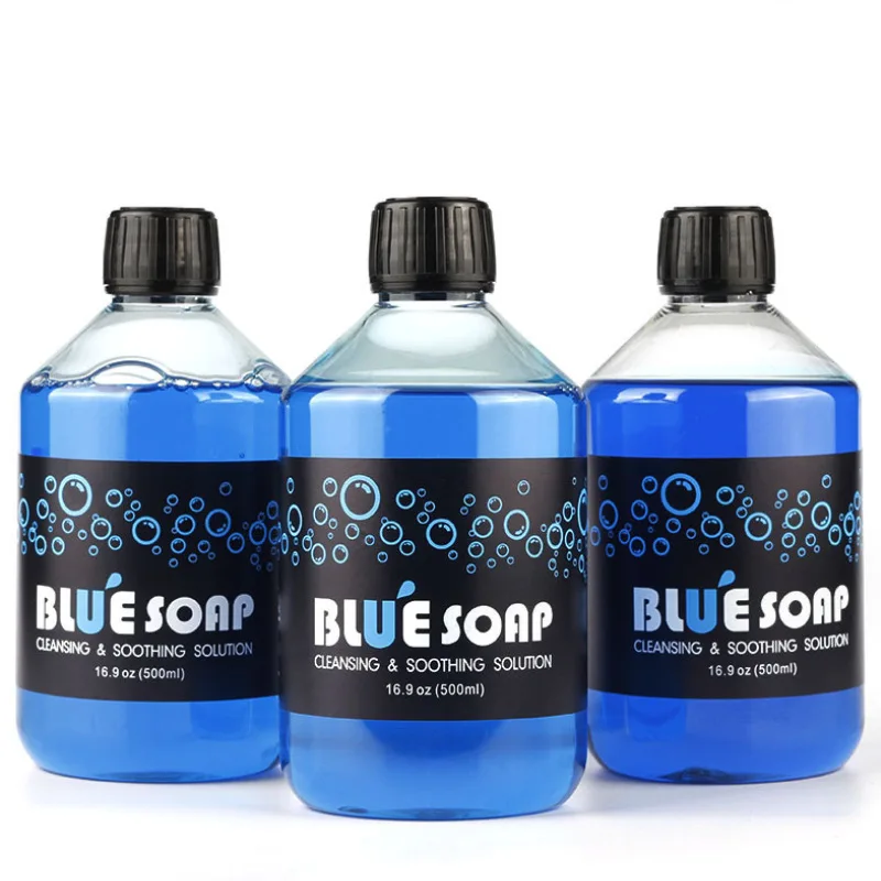 500 ML Professional Tattoo Soap Green Soap Blue Liquid For Tattoo Studio Supply Tattoo Aftercare