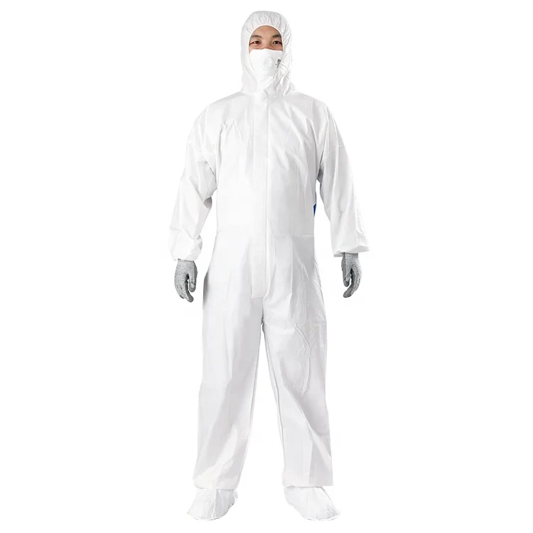Disposable Non Woven Microporous Film Coverall With Hood