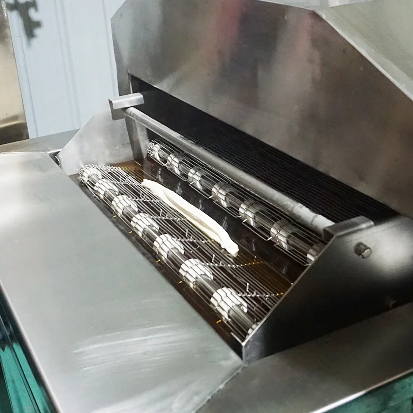 DB Fully automatic stainless steel industrial electric gas conveyor continuous frying machine
