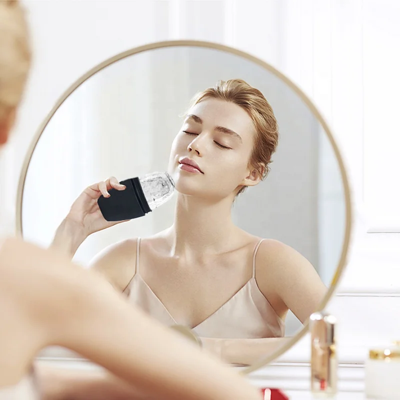 Silicone facial Beauty glow cube ice roller mold for face and eyes massager