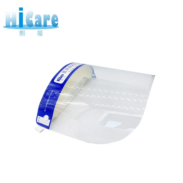 Plastic Protective Transparent medical face mask waterproofing material medical full face mask