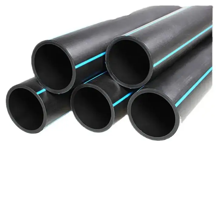 Durable PE100 HDPE Drinking Water Transmission Pipe 6mm SDR11 round Head Drainage Pipe for Irrigation & Supply