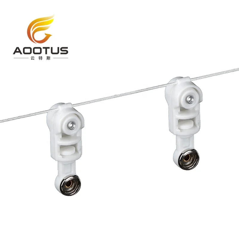 Electric Ripple Fold Curtain Track Motorized Curtain Button Runner