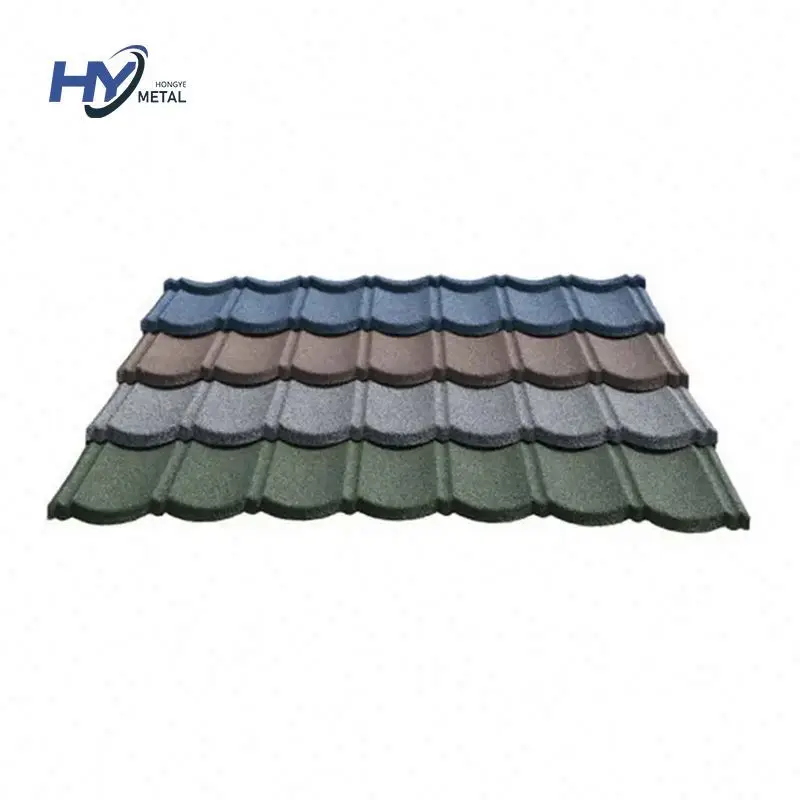 Iso9001 Aluminum Roofing Colorful Stone Coated Metal Steel Roof Tile Sheet Price
