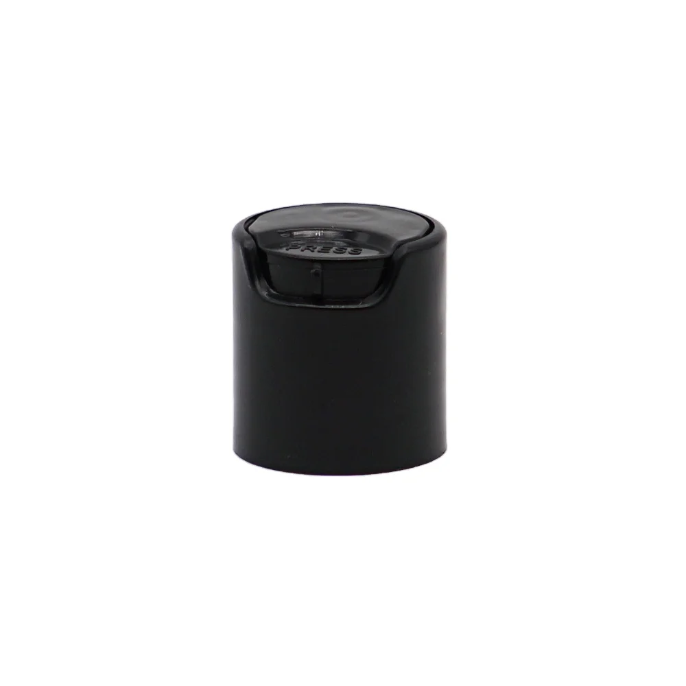 
20/410 disc top cap black press cap ready to ship 