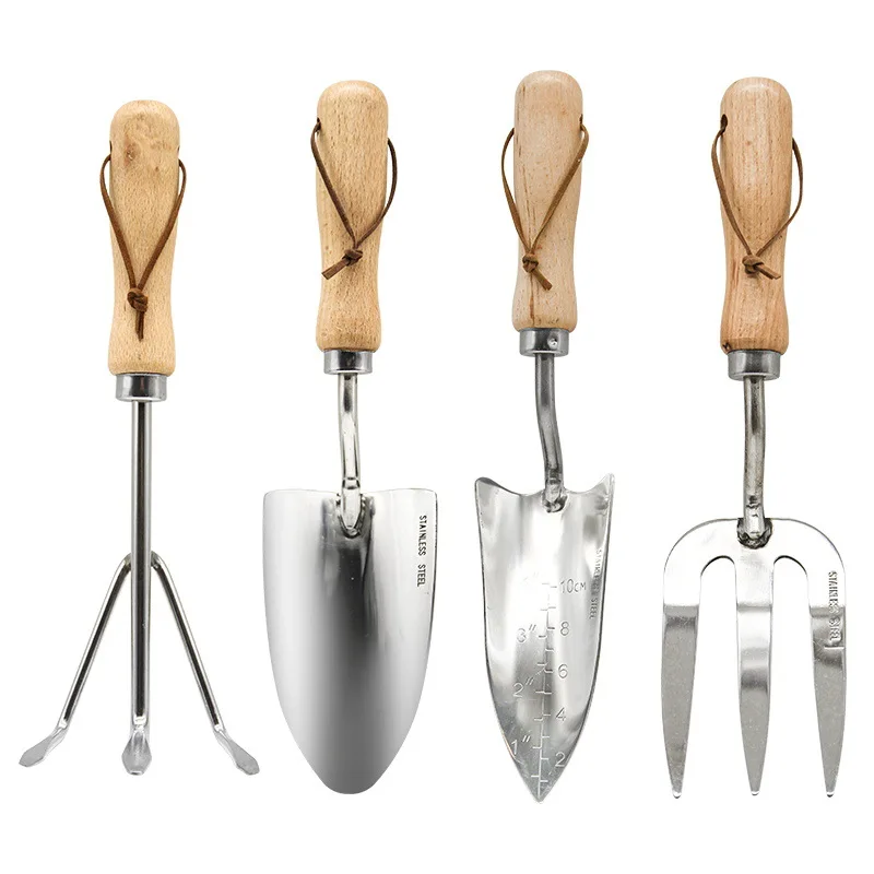 Household Potted Plant Gardening Tools Small Shovel Flower Three-piece Set Planting Loosen Soil Rake Fleshy