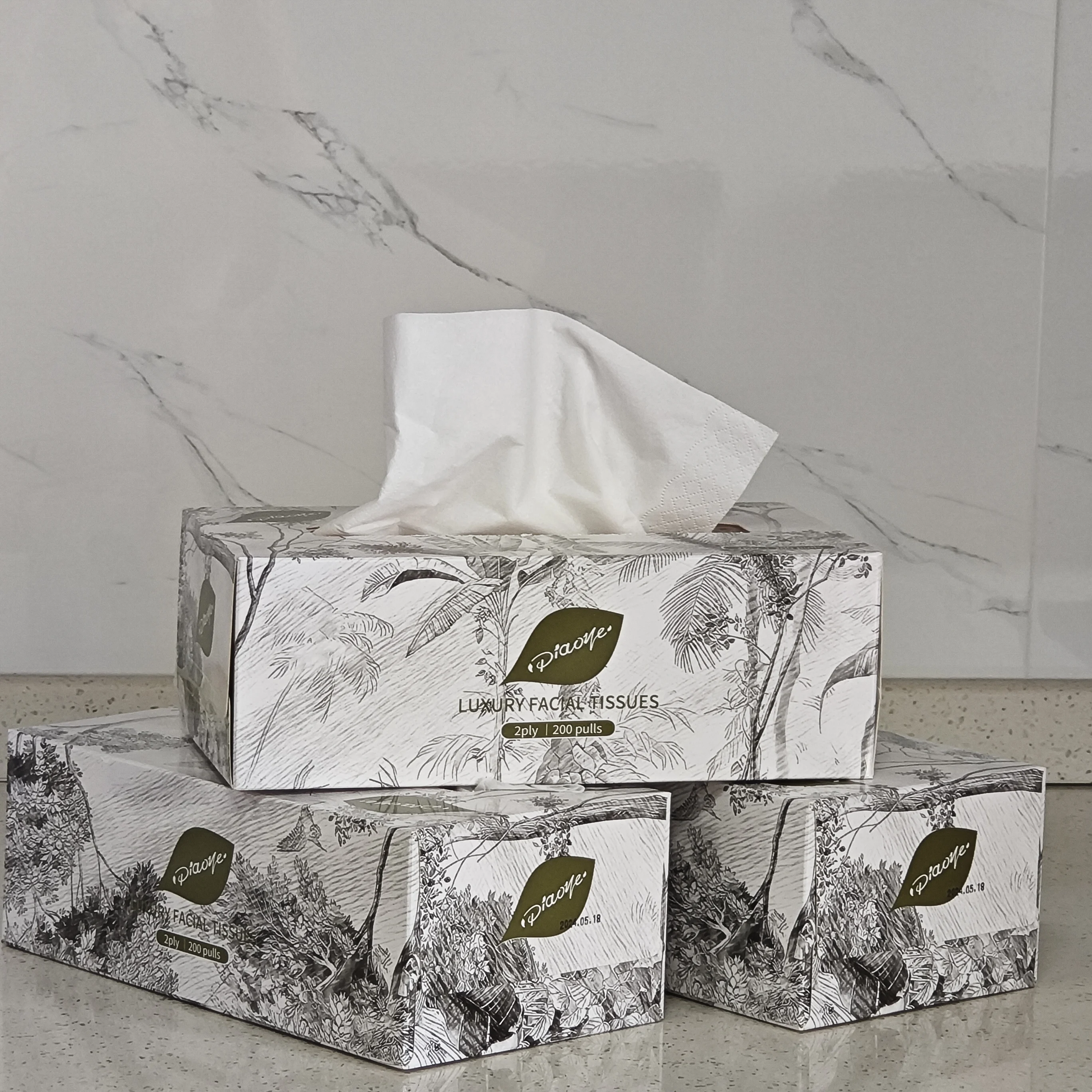 Box tissue paper In Stock Fast Shipping Exclusive for restaurant and car Cheap Soft box tissue