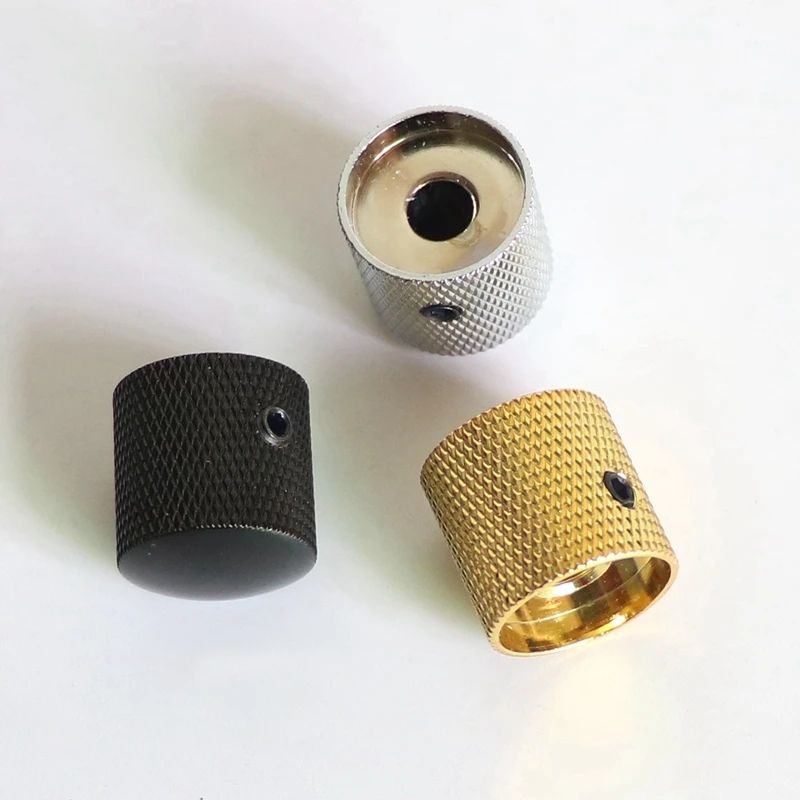 Wholesale Gold Color Dome Guitar Knob with Hex Screw Fixed for Bass Control Metal Knobs From Factory