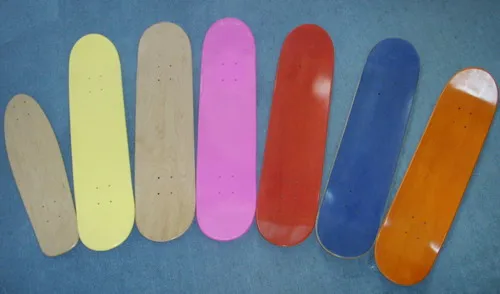 
Stain Color Printed Canadian Maple Cold Pressed Skateboard Deck 