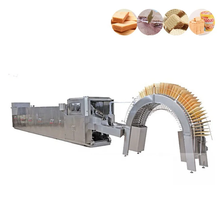 Full automatic wafer stick production line small biscuit forming machine wafer making machine