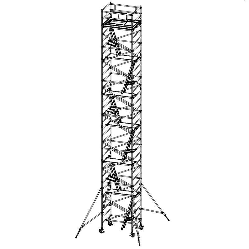 hot sale 12m Andamios de aluminio quickfit scaffold tower mobile