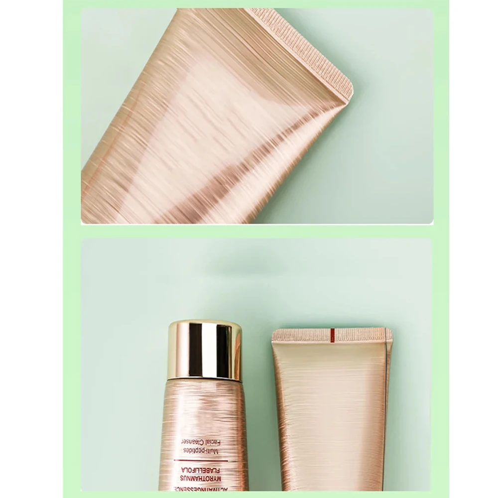 GoldenTube Brushed Plastic Laminated Facial Cream Tube for Face Cleanser and Shampoo Durable ABL Material Cosmetic Container