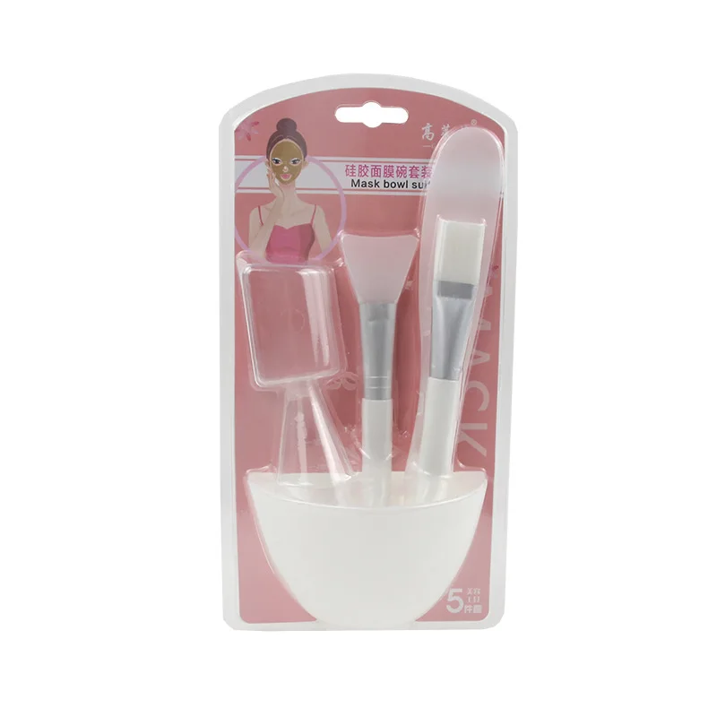 
Wholesale silicone mask bowl set beauty tools facial mask mixing bowl face mask mixing bowl with brush 