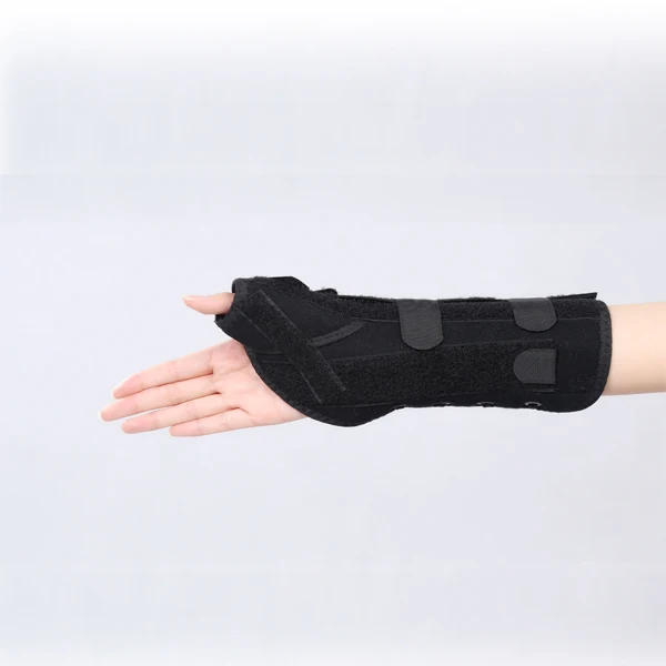 Universal adjustable hand wrist support brace splint with thumb spica