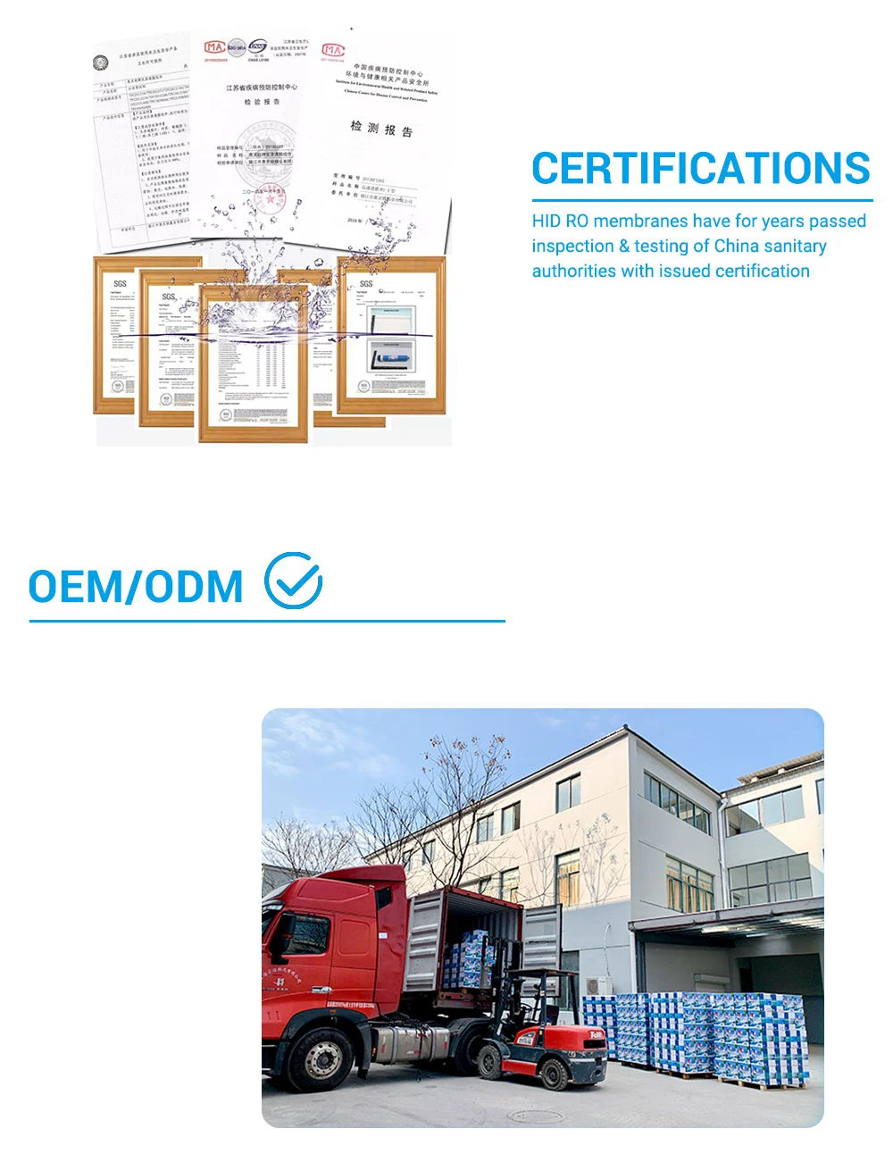 600g / 800g 3213 RO Membrane Plastic Housing