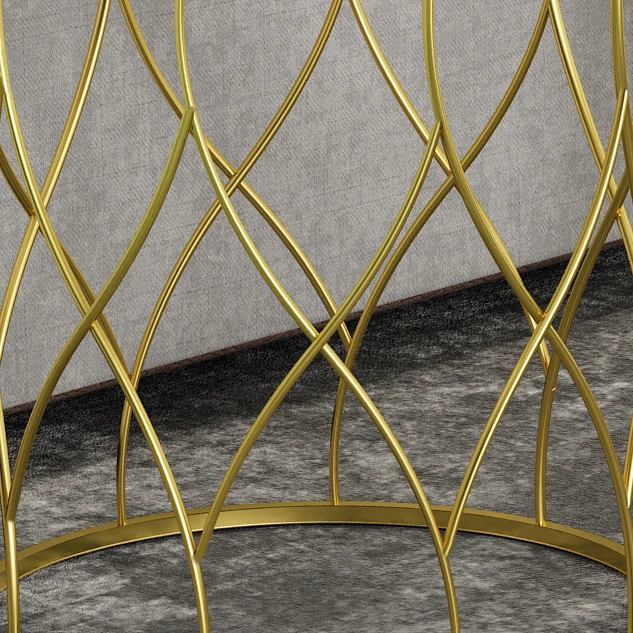 
Modern Round Bed Side Table Metal Glass Modern Coffee Table for Living Room 