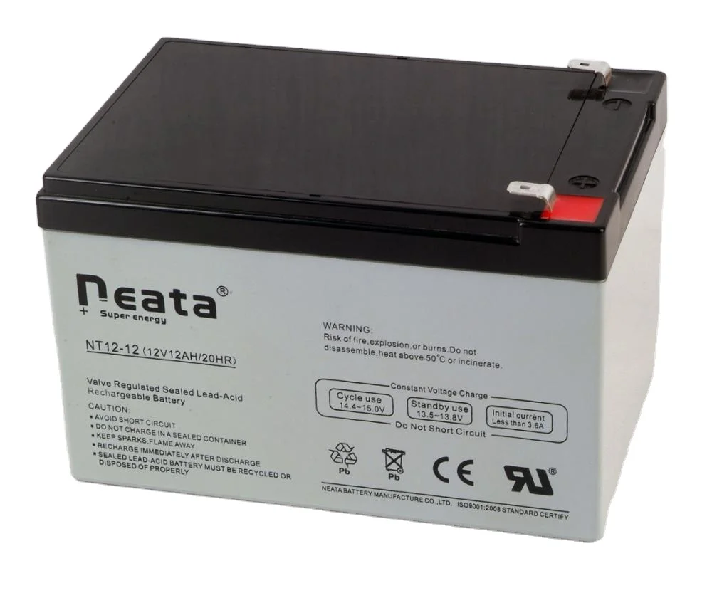 12 Volt Battery 12v 12ah 20hr MF UPS Solar Power Storage Small Rechargeable Lead Acid Battery