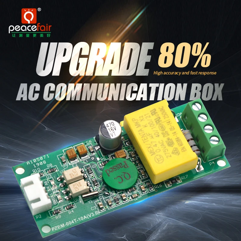 Peacefair PZEM-004T 220V TTL Modbus Ammeter Voltmeter Voltage Power Kwh Meter Wattmeter AC Electric Energy Monitoring Module