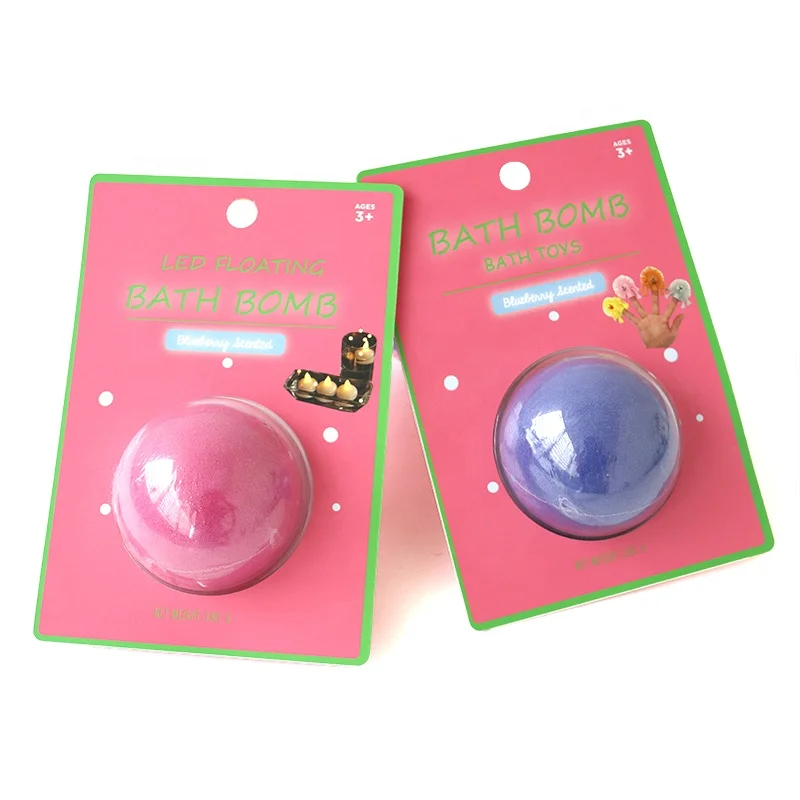 Wholesale custom bath fizzies 100% natural ingredients organic fizzy kids bath bomb with surprise toys inside